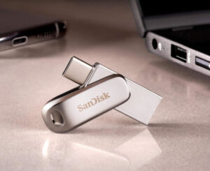 Memoria Sandisk Ultra Dual Drive de 128GB de capacidad.