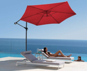 Sombrilla para jardin/terraza, diámetro de 300cm por 51,87€ antes 84,99€.