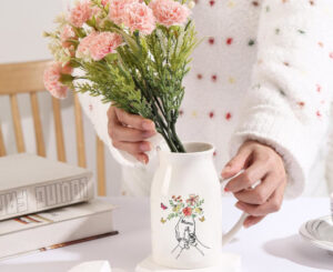 Jarrón de cerámica personalizado por 11,43€ antes 21,99€.