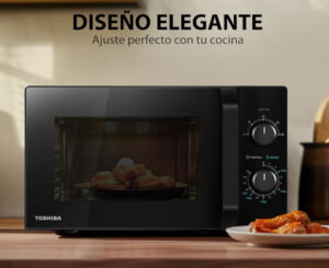 Microondas Toshiba MW2-MM20P, 800″, 20L por 64,99€ antes 89,99€.