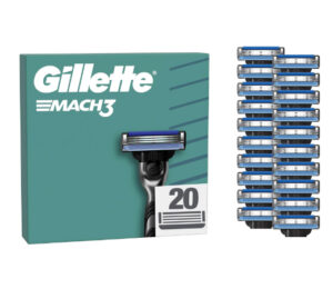 Pack de 20 recambios Gillette Mach3 por 35,48€. Antes 52,99€