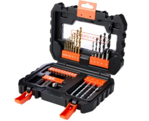 Juego de 31 piezas para atornillar y taladrar Black+Decker por 10,27€.