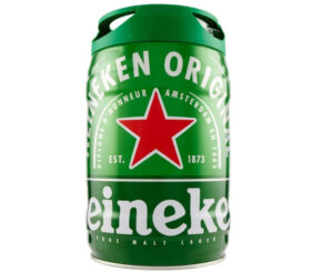 Cerveza de barril Heineken Lager (2 barriles de 5 litros) por 33,98€ antes 42,98€.