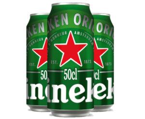Pack de 24 latas 50cl de cerveza Lager Heineken.