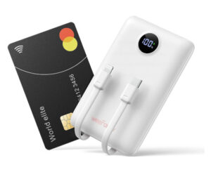 Powerbank slim 10000mAh PD/QC 22.5W cables USB C/Lightning integrados por 20,89€.