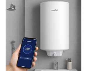 Oferta de primavera. Calentador eléctrico Comfee, 50L, control por app y asistentes de voz Alexa/Google por 119,99€.