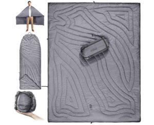 Manta ultraligera 4 en 1 para camping 1TG Tactical por 35,99€.