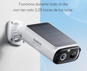 Cámara de vigilancia wifi con panel solra Baseus Security S1 Lite Solocam por 33,99€ antes 79,98€.
