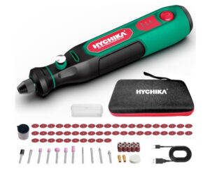 Mini amoladora eléctrica Hychika, 77 accesorios por 18,94€.