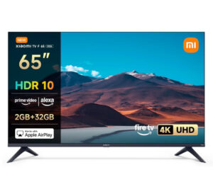 Oferta de Primavera! Smart TV Xiaomi TV F 65, pantalla 65″, Fire TV, 4K UHD, HDR10 MEMC, 2/32GB por 369€ antes 569€.