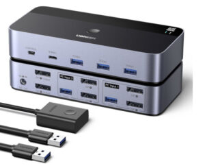 Switch DisplayPort Ugreen con conmutador KVM por 63,17€ antes 84,60€.