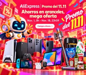 El 11-11 de Aliexpress comienza este domingo día 1 a las 0:00h. Listado de todos los cupones y calendario oficial.