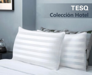 Pack de 2 almohadas Tesq 40×70: calidad superior, diseño ergonómico y fibras premium para un descanso saludable.
