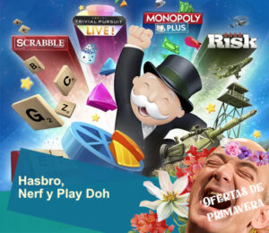 Los mejores chollos en juguetes y juegos Hasbro, Nerf y Play Doh