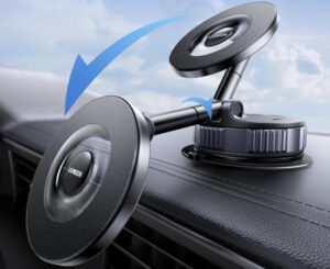 Soporte para móvil de coche Ugreen: ventosa al vacío, imanes MagSafe y ángulo 360° para máxima estabilidad por 19,80€.