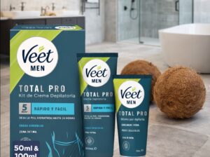 Kit de depilación para zonas íntimas masculinas Veet Men