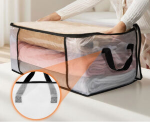 Bolsas organizadoras de ropa 35L: set de 3, material premium, ventana transparente y diseño plegable para ahorrar espacio por 11,38€.