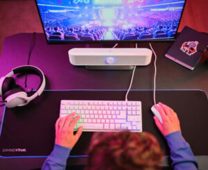 Trust GXT 1619W Rhox: Barra de sonido gaming estéreo compacta con 12W y luces RGB por 29,99€ antes 49,99€.