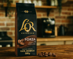 Café en grano L’OR Espresso Forza 100% Arábica. Pack 2x500g con aroma intenso y sabor equilibrado por 15,98€.