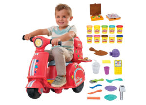Moto repartidora de pizzas de Play-Doh ( incluye motocicleta, accesorios y plastilina) por 36,57€.