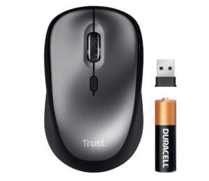Ratón Inalámbrico Trust Yuki con Batería, 800-1600 PPP, Microrreceptor USB por 6,59€.