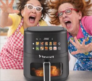 ¡Solo hoy! Freidora de aire sin Aceite Narvi con Capacidad de 4,5L y Potencia de 1400W por 26,19€