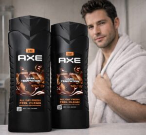 2 Geles de ducha y champú Axe Dark Temptation (2x400ml). Pilla 2