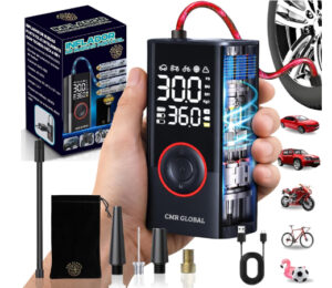 Compresor de aire portátil Super Pro, recargable, 150PSI, batería recargable 4000mAh por 18,59€ antes 29,99€.