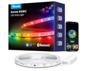 Tira LED Govee, 5M RGBIC, iluminación multicolor con control de segmentos y modo música por 15,99€ antes 24,99€.