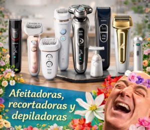 Ofertas en depiladoras, afeitadoras y recortadoras Braun y Philips.