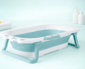 Bañera plegable para bebé Babify Shower, seguridad y ahorro de espacio en solo 9cm por 21,78€ antes 44,99€.