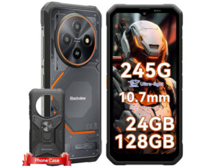 Blackview Fort 2 negro, móvil rugerizado ultra-delgado con IA y Android 15 por 169,99€.