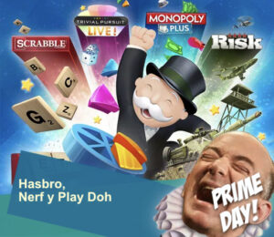 Los mejores chollos en juguetes y juegos Hasbro, Nerf y Play Doh en el Prime Day de Amazon.