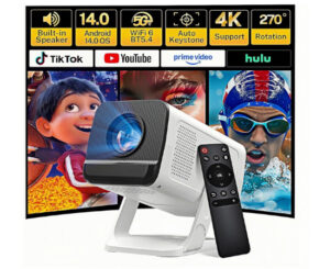 Mini proyector portátil con Android TV LYNcast X1AQ por 44,15€ antes 70€.