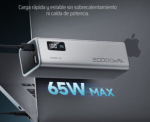 Batería externa de 20.000mAh/65W Cuktech 15 SE por 39,99€ antes 49,99€.