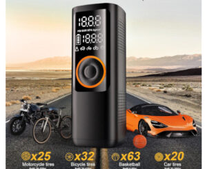 Compresor de aire portátil Oms Rank, inflador 150 PSI con Power Bank y Luz LED para emergencias por 27,99€ antes 45,99€.