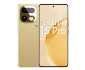 Realme 16 Pro 5G color Master Gold, Amoled 6,78″ 1.5K 144Hz, 8/256GB, MediaTek Dimensity 7300 Max, Android 16, 6500mAh/45W por 269,99€.