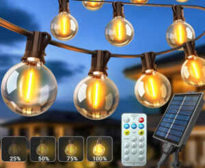 Guirnaldas de luces solares para exteriores 15M, transforma tu espacio con iluminación inteligente y eficiente por 17,09€ antes 35,99€.