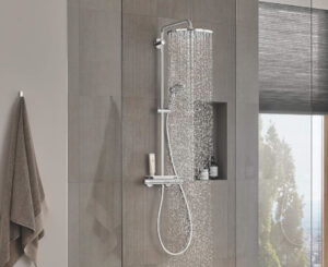 Ducha termostática Grohe Vitalio Joy 310 QuickFix, renueva tu ducha sin obras y con precisión por 341,99€ antes 448,31€.
