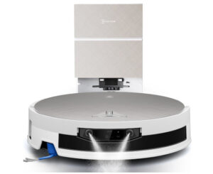 Ecovacs X12 Pro Omni, el primer robot con tecnología FocusJet que disuelve manchas con agua a presión.