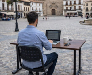 Escritorio compacto Amazon Basics, ideal para teletrabajar por 58,89€ antes 98,99€.