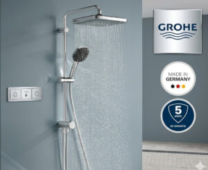 GROHE Vitalio Comfort 250 Flex, el sistema de ducha alemán que ahorra agua sin perder presión por 170,99€ antes 203€.