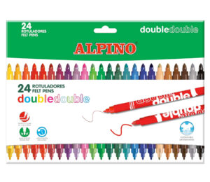 24 Rotuladores Alpino DoubleDouble de colores surtidos por 4,44€ antes 7,93€.