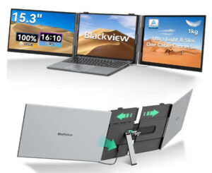 Monitor portátil Blackview DCM8 Pro, IPS 15.3″, grosor de 4.6mm, funda protectora y cables incluidos por 259,99€ antes 499,99€.
