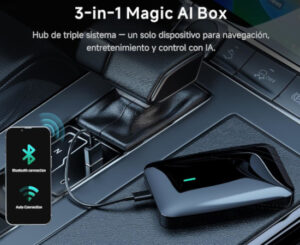 Adaptador CarPlay CB4B, conectividad inteligente y triple sistema en tu coche por 49,99€ antes 159,98€.