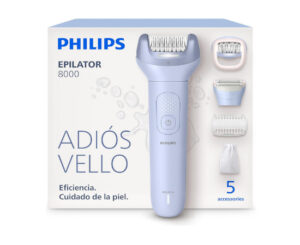Philips Depiladora Serie 8000, adiós al vello de raíz con tecnología ProGuide por 79,99€ antes 119,99€.