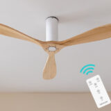 Ventilador de techo Cecotec EnergySilence 5400 con motor DC silencioso y aspas de madera clara