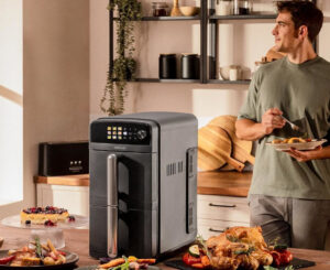 Cecotec Cecofry DuoLevel 10000, la freidora de aire vertical de 10L que revoluciona tu cocina ocupando la mitad por 79,25€ antes 99,90€.