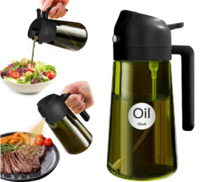 Dosificador de aceite 2 en 1, aceitera y pulverizador por sólo 5,98€ antes 10,99€.
