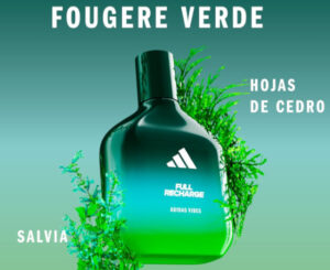 Perfume Adidas Vibes Full Recharge EDP 100ml, energía vitalizante y frescor de larga duración por 10,35€ antes 31,82€.